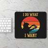 Gaming Mouse Pad — 'I Do What I Want' Cat Gamer Retro Controller Design