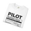 Pilot Nutrition Facts T-Shirt — Funny Pilot Gift Tee for Aviators