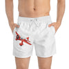 Vintage Plane Swim Trunks - Fun Summer Beachwear