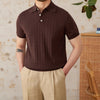 Polo Shirt Pure Cotton Breathable Hollow Retro Gentry