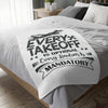 Aviation Blanket - "Every Takeoff Is Optional, Every Landing Is Mandatory" Pilot Microfiber Throw