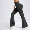 High-waisted Butt-lifting Printed Flared Athletic Pants