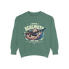 Retro-Inspired Graphic Sweatshirt, Casual Wear, Gifts for Him/Her, Comfortable Lounge Sweatshirt, Vintage Style Apparel