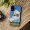 Vintage Airplane Phone Case | Tough Cases, Aviation Gift, Pilot Accessory, Cloud Design, Unique Phone Cover