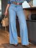 Light Blue High Waist Wide Leg Jeans