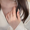 S925 Sterling Silver 18K Gold-Plated Adjustable Cross And Heart Ring For Women