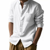 Long Sleeve Stand Collar Shirt With Pockets Casual Men's Clothing