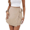 Women's Minimalist Fashion Casual Asymmetrical Short Skirt