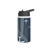 Airplane Design Stainless Steel Water Bottle - Travel Mug, Fitness Bottle, Outdoor Hydration, Gift for Pilots, Aviation Enthusiasts