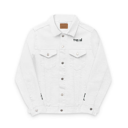 Embroidered Unisex Denim Jacket, Stylish Casual Outerwear, Trendy Fall Fashion, Personalized Gift, Street Style
