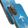 Stylish Clear Phone Case with Airplane Design, Travel Accessory, Personalized Gift, Phone Protection, Trendy Phone Cover