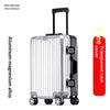 Aluminum-magnesium Alloy Combination Lock Women's Rolling Suitcase