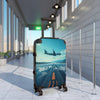 Wanderlust Suitcase - Travel Luggage with Airplane Design for Adventurers