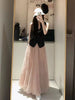 Women's High-waisted Niche Mid-length Mesh Skirt