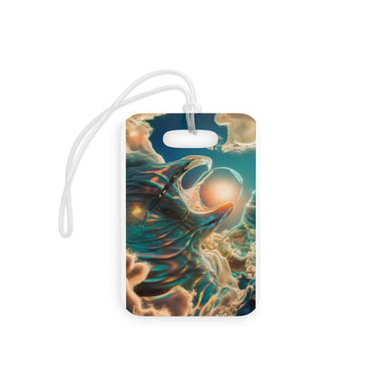 Personalized Travel Luggage Tags - Ocean Wave Design for Adventure Seekers
