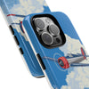 Vintage Airplane Phone Case | Tough Cases, Aviation Gift, Pilot Accessory, Cloud Design, Unique Phone Cover