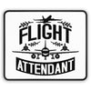 Flight Attendant Gaming Mouse Pad — Aviation Crew Desk Mat