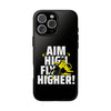 Dynamic Phone Case with Motivational Design - Aim High, Fly Higher!