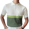 Men's Stitching Contrast Color Business Polo Shirt