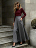 Elegant Solid-Color Skirt For Women