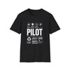 Pilot Badge T‑Shirt — Aviation Crew Graphic Tee (100% Organic Design)