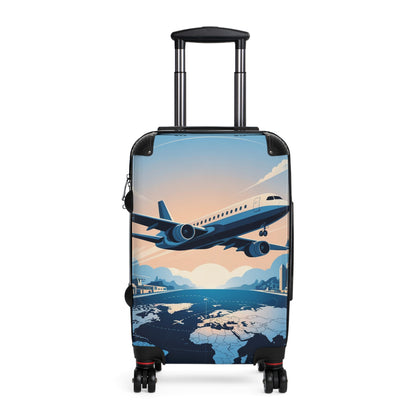 Travel Suitcase with Airplane Design - Perfect for Jet Setters & Adventurers