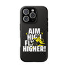 Dynamic Phone Case with Motivational Design - Aim High, Fly Higher!