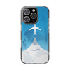 Stylish Clear Phone Case with Airplane Design, Travel Accessory, Personalized Gift, Phone Protection, Trendy Phone Cover