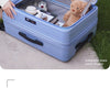New Side-Opening Expandable 20-Inch Carry-On Rolling Suitcase 26-Lock Travel Luggage 24-Large Capacity Leather Bag For Men And Women