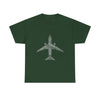 Aviation Word-Art Airplane T‑Shirt — Pilot & Travel Crew Gift