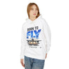 Born to Fly Hoodie — Aviation Plane Graphic Pullover ("Sky Is Not The Limit")