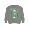 Cool Duck Graphic Sweatshirt, Unisex Sweatshirt, Casual Wear, Streetwear Style, Unique Gift, Cozy Layering Essential