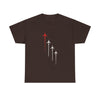 Airplane Formation Tee — Red Lead Jet Graphic T-Shirt