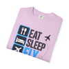 Eat Sleep Fly Repeat T-Shirt — Pilot & Aviation Travel Tee