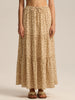 Womens High-waisted Elastic-waist Long Skirt With Pockets