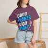 Good Planes Good Vibes T-Shirt — Retro Travel Graphic Tee