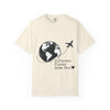 Travel Couple T-Shirt — "Different Places, Same Soul" Globe & Plane Tee