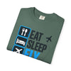 Eat Sleep Fly Repeat T-Shirt — Pilot & Aviation Travel Tee
