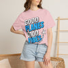 Good Planes Good Vibes T-Shirt — Retro Travel Graphic Tee
