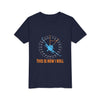 Youth Tee — 'This Is How I Roll' Airplane Speedometer Design