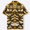 American Texture Striped Sweater Retro Hand Crocheting Short Sleeve Cardigan