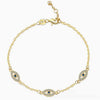 S925 Sterling Silver High-End Blue-Eyed Diamond-Encrusted Bracelet