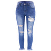 Summer Womens Ripped Skinny Denim Jeans
