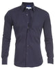 Long Sleeve Zipper Shirt With Button Design Fashion Lapel Tops For Mens Clothing
