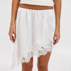 Solid-color Asymmetrical Lace Skirt For Women