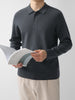 Casual Polo Shirt Knit Sweater Hoodie Solid Color Fashionable Lambswool Sweater