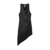 Sleeveless Tassel Dress Womens High-waisted