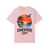 Let's Go Somewhere New T-Shirt - Retro Beach Sunset Travel Tee