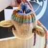 Cute Christmas Antler Plush Hat For Women, Warm In Autumn And Winter