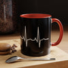 Pilot Heartbeat Coffee Mug — Airplane ECG Travel Lover Gift (11/15oz)